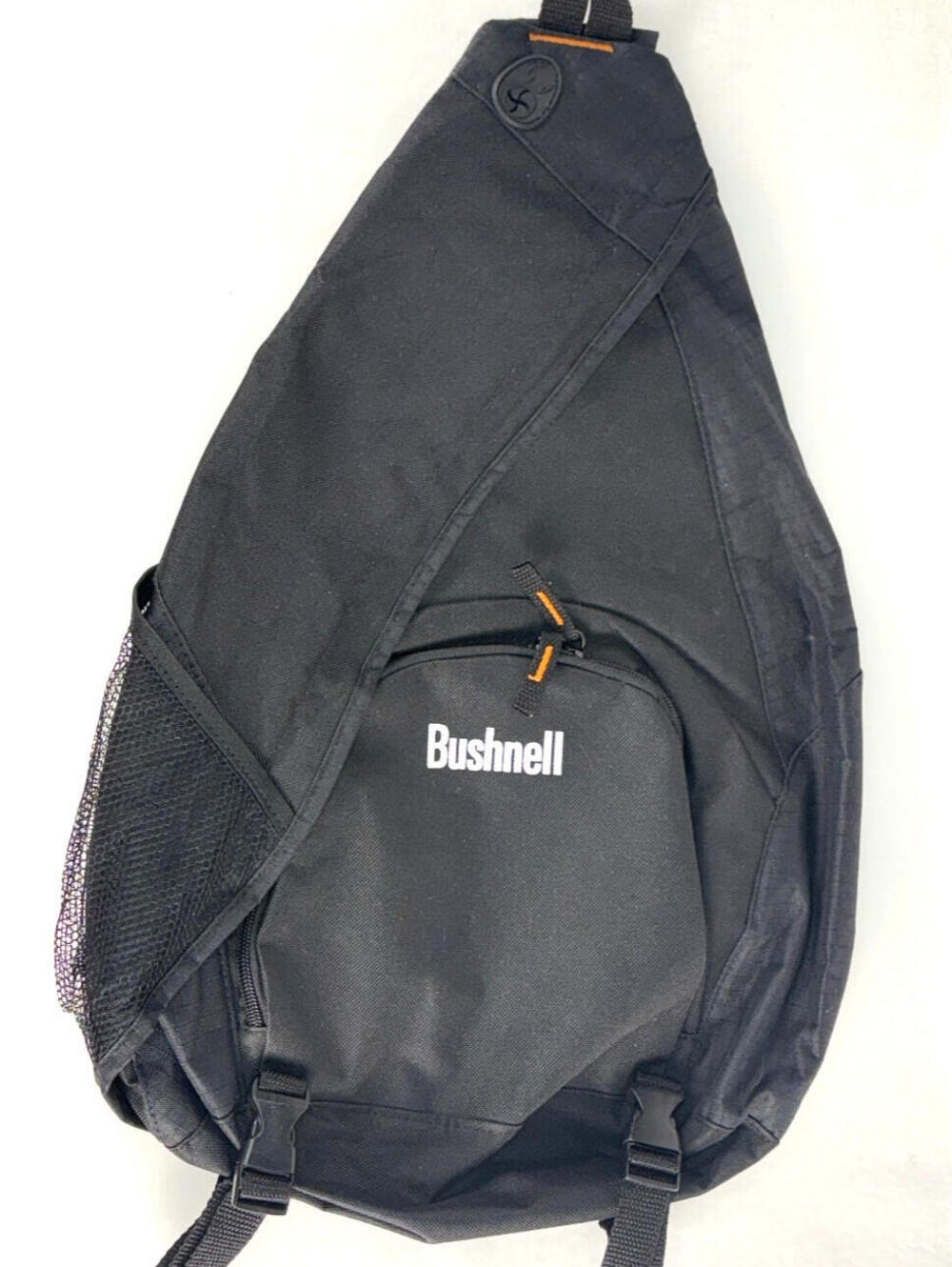 EUC Bushnell Black Canvas Shoulder Sling Backpack